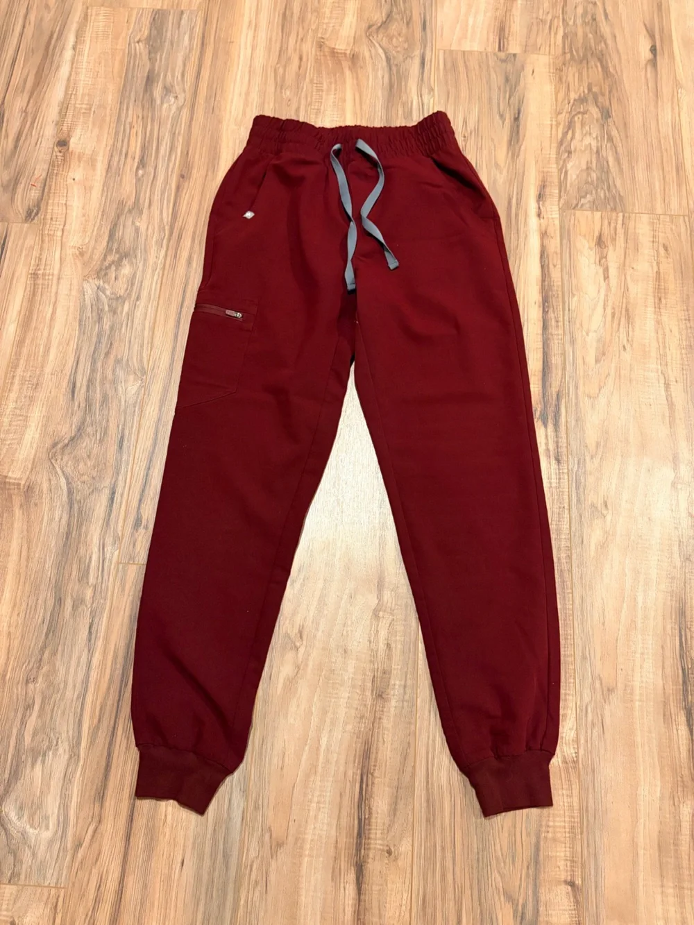 Figs Jogger Scrub Pants with Gray Drawstring